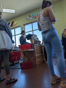 Tight chick at the store
