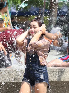 Water Festival girls in Thailand
