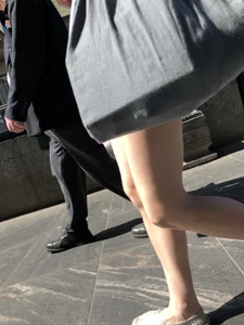 Closeup of a candid girl's hot legs