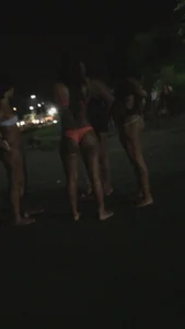 Party girls in bikinis, thongs and swimsuits
