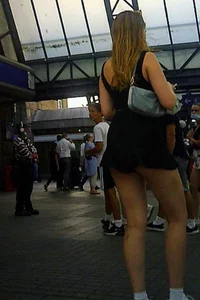 Blonde Girl at the Central Station(Spycam)