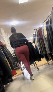 Latina wife with a nice ass in red spandex