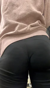 Smiley College Girl In Black Leggings