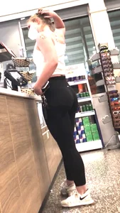 Leggings and shorts while running errands