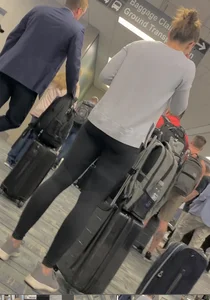 Milf asses at airport
