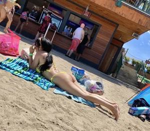 Thick almost naked Latina liked the attention