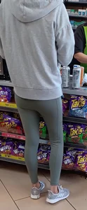 Curly Blonde tight little ass