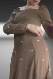Mature milf in a dress with saggy tits creespshot