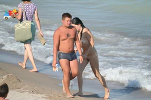 Continesti nude beach girls in Romania