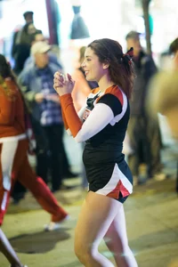 Candid cheerleaders