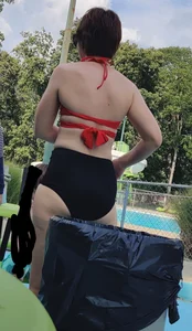 Hot MILF at the pool