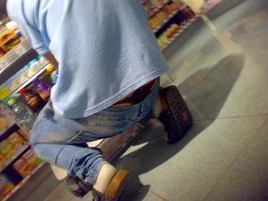 Huge collection of whale tails, ass cracks and panty peeks in public