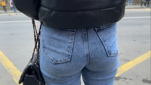 ASS in tight jeans