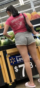 Cute lightskin ASS OUT at Walmart doesn’t mind the attention