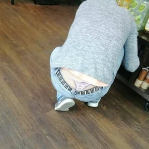Bunch of girls with their thongs hanging out