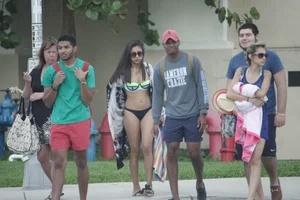 A bunch of hot bikini babes at Ft Lauderdale Florida