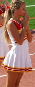 Candid cheerleaders