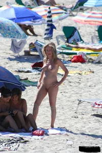 Bunch of sexy ladies on a nude beach