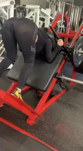 Latina milf at the gym