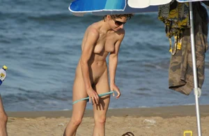 Nude beach and topless girls