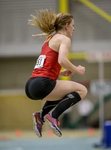 Canadian girls at an Alberta track and field tournament