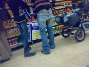 Huge collection of whale tails, ass cracks and panty peeks in public