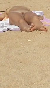 Nude beach and topless girls