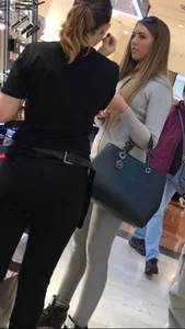 A Very Nice Booty of a Girl in Tight Pants at the Makeup Store Creepshots Gallery