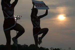 Candid cheerleaders