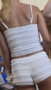 Tight white shorts perfection