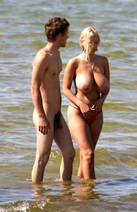 Nude beach and topless girls