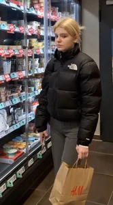 Skinny blonde with tight ass