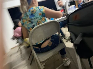 Whale tail black thong