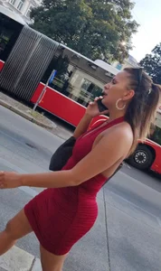Lady in red