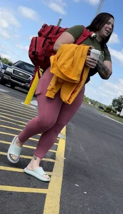 HUGE Milf Ass in Pink Leggings (VPL)