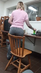 More of my coworker’s booty in tight jeans