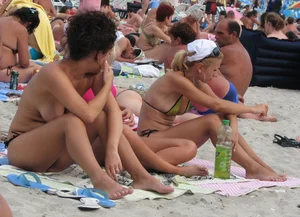 Topless and nude beach sexy girls