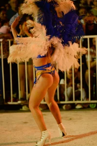 Sexy lady with a nice ass dressed up while dancing