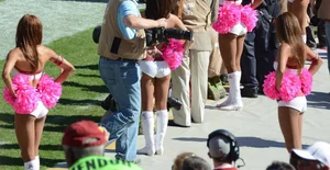 Candid cheerleaders