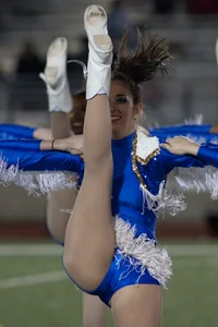 Candid cheerleaders