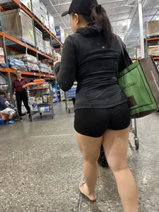 Sexy Asian in shorts