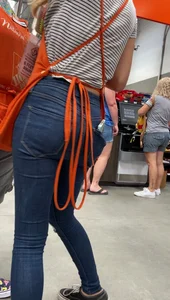 caught by home depot worker. then, moves closer to camera