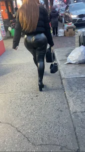 Dominican Milf With A BBL Leather Pants OC