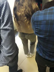 Bubble Ass in Grey Pants Creepshot