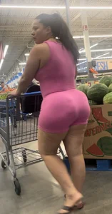 BBL Latina Milf in Pink Onepiece