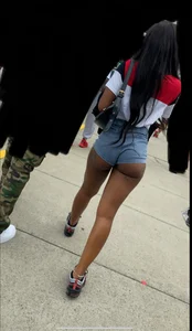 Cheeks hanging out shorts bubble butt