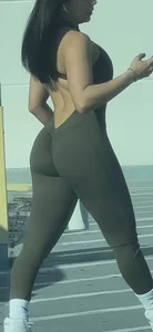 Latina with a perfect ass in bodysuit