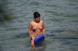 Verna topless beach girls out in the sun