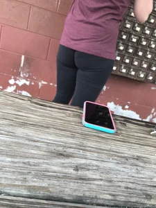 Coworker with a nice ass in leggings