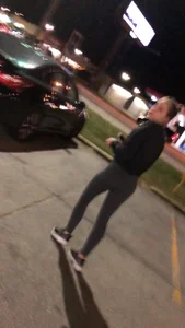 Busted creeping a girl Tiffany in leggings with a great ass